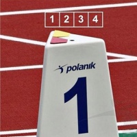 тумба с номером дорожки и указателем фальстарта polanik к-т из 6 шт. 929-lm-60