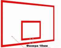 щит баскетбольный игровой из фанеры glav 02.208