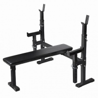 скамья для жима proxima с подстраховками bh-505015